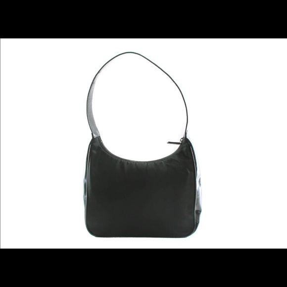 Vintage Prada Tessuto Shoulder Bag with Patent - Picture 2 of 7